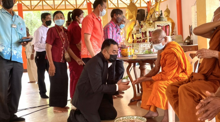 นายก อบต.บ้านใหม่เข้าร่วมการจัดกิจกรรมของผู้สูงอายุ จัดโดยชมรมผู่สูงอายุต.บ้านใหม่ ร่วมกับ รพ.สต.อังโกน